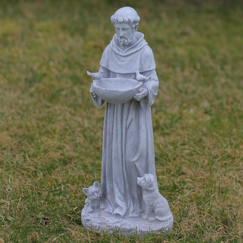 Northlight 15.5" St. Francis Outdoor Bird Feeder Garden Statue Wayfair